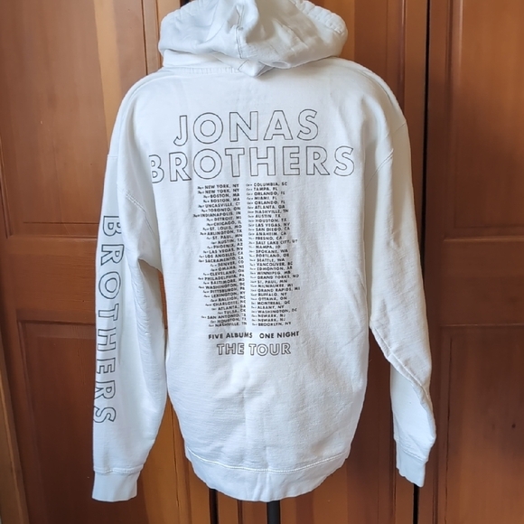 White Jonas Brothers Concert Hoodie - Picture 3 of 5